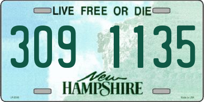 NH license plate 3091135