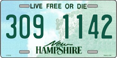 NH license plate 3091142
