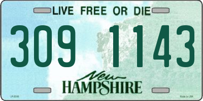 NH license plate 3091143