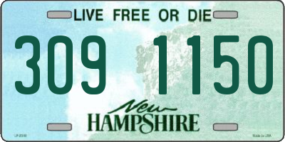 NH license plate 3091150
