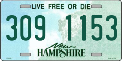 NH license plate 3091153