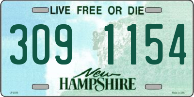 NH license plate 3091154