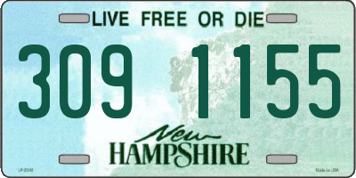 NH license plate 3091155