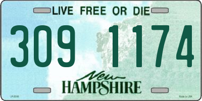 NH license plate 3091174