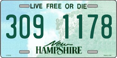 NH license plate 3091178