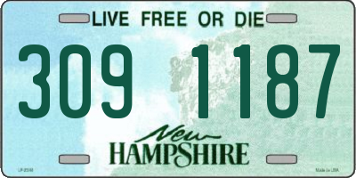 NH license plate 3091187
