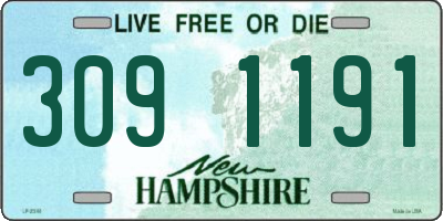 NH license plate 3091191