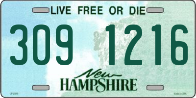 NH license plate 3091216