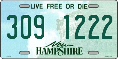 NH license plate 3091222
