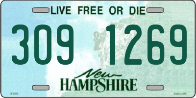 NH license plate 3091269