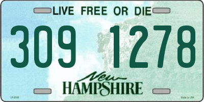 NH license plate 3091278