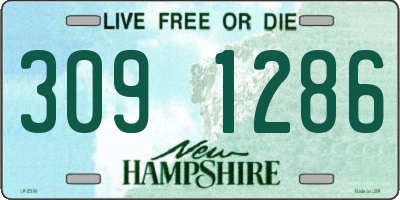 NH license plate 3091286