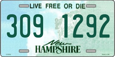 NH license plate 3091292