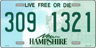NH license plate 3091321