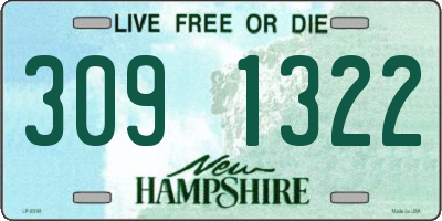 NH license plate 3091322