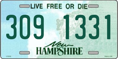 NH license plate 3091331