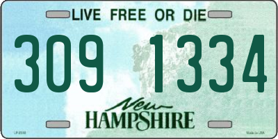 NH license plate 3091334
