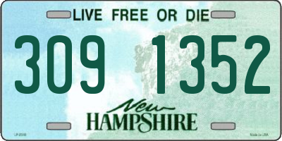 NH license plate 3091352