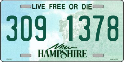 NH license plate 3091378