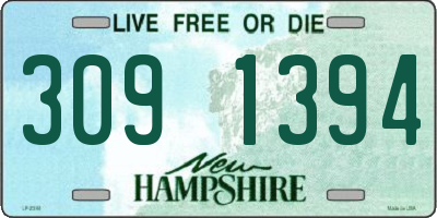 NH license plate 3091394