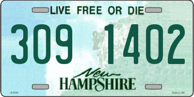 NH license plate 3091402
