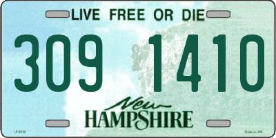 NH license plate 3091410