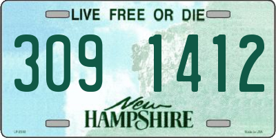 NH license plate 3091412