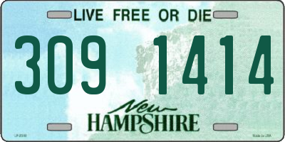 NH license plate 3091414