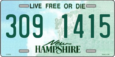 NH license plate 3091415
