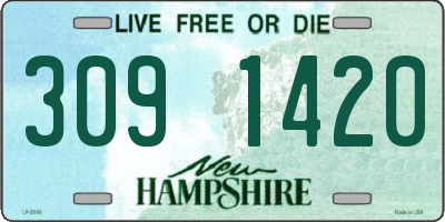 NH license plate 3091420