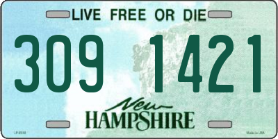 NH license plate 3091421