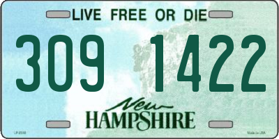 NH license plate 3091422