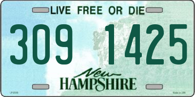 NH license plate 3091425
