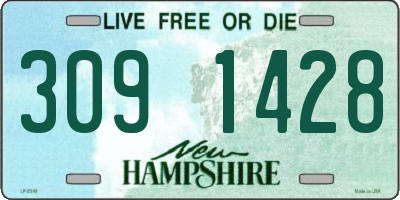 NH license plate 3091428