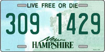 NH license plate 3091429