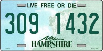 NH license plate 3091432