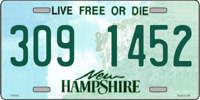 NH license plate 3091452
