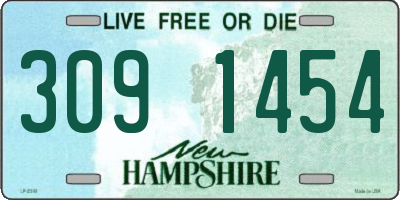 NH license plate 3091454