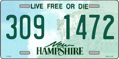 NH license plate 3091472