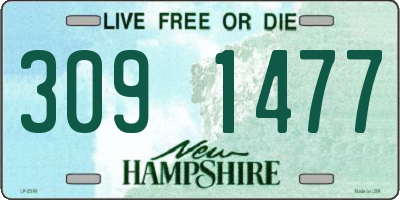 NH license plate 3091477
