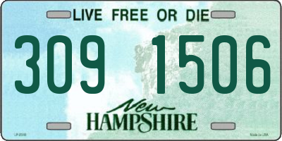 NH license plate 3091506