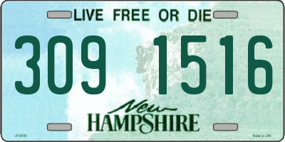 NH license plate 3091516
