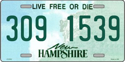 NH license plate 3091539