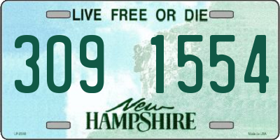 NH license plate 3091554