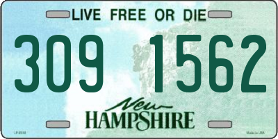 NH license plate 3091562