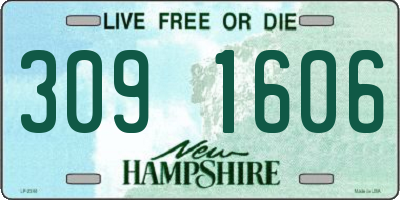 NH license plate 3091606