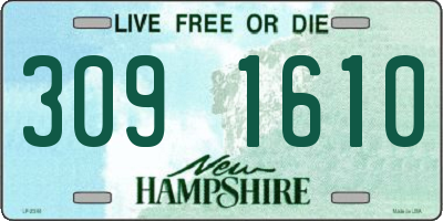 NH license plate 3091610