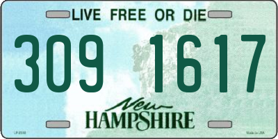 NH license plate 3091617