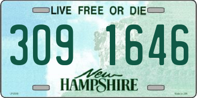 NH license plate 3091646
