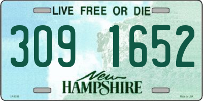 NH license plate 3091652